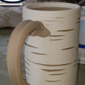 white mug from pottery