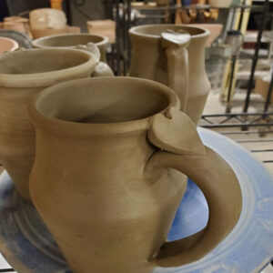intermediate pottery on electric potters wheel